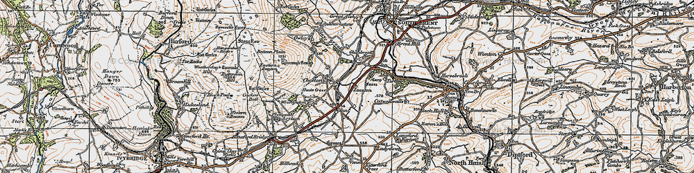 Old map of Zeaston in 1919