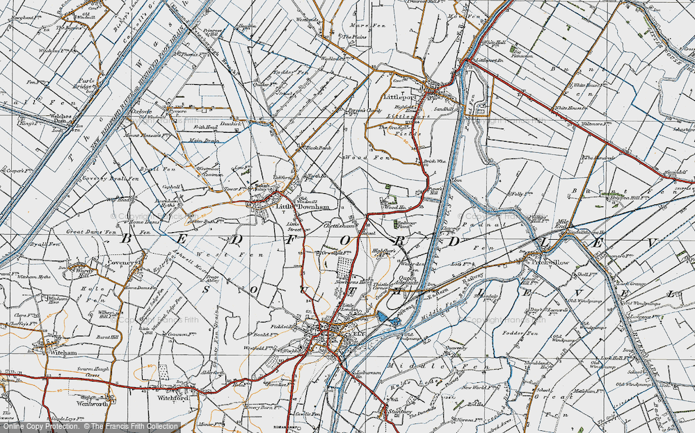 Old Map of Chettisham, 1920 in 1920