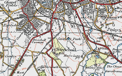 Old map of Cheylesmore in 1920