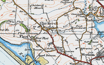 Old map of Chickerell in 1919