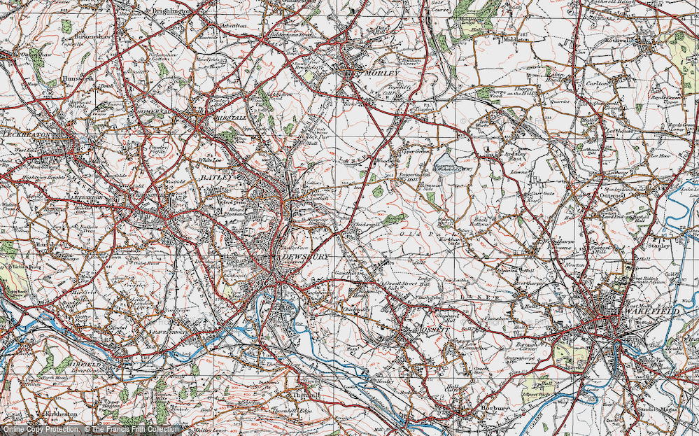 Old Map of Chidswell, 1925 in 1925