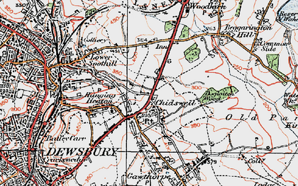 Old map of Chidswell in 1925