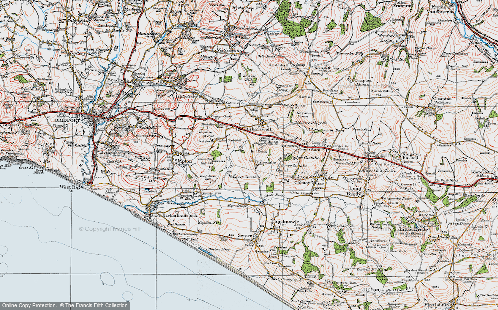 Old Map of Chilcombe, 1919 in 1919