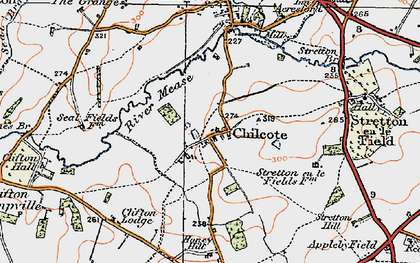 Old map of Chilcote in 1921