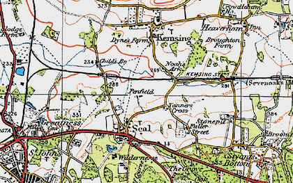 Old map of Childsbridge in 1920