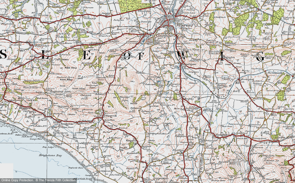 Old Map of Chillerton, 1919 in 1919