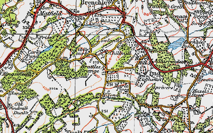 Old map of Brattles Grange in 1920