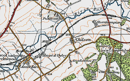 Old map of Chilson in 1919