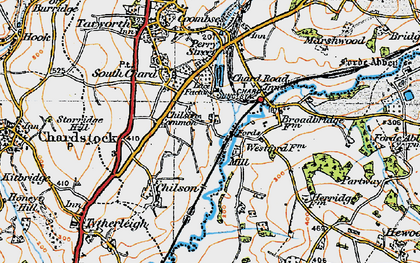 Old map of Chilson Common in 1919