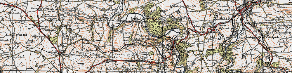 Old map of Blanchdown Wood in 1919