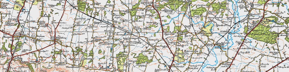 Old map of Yokehurst in 1920