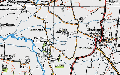 Old map of Chilton Cantelo in 1919