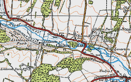 Old map of Brickkiln Copse in 1919