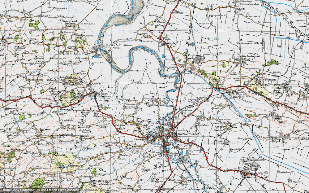 Old Map of Chilton Trinity, 1919 in 1919