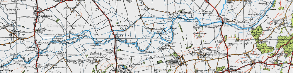 Old map of Chimney in 1919