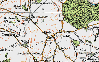 Old map of Chimney-end in 1919