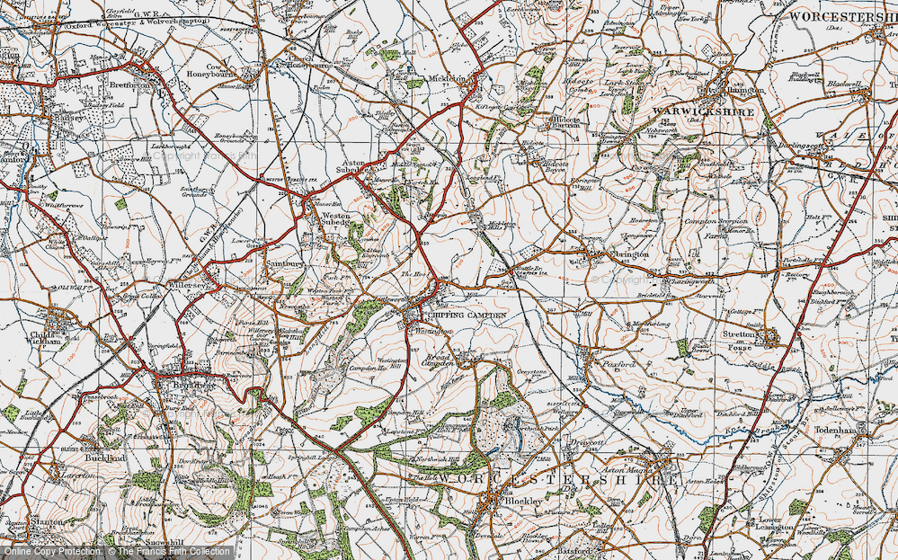 Old Map of Chipping Campden, 1919 in 1919