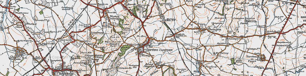 Old map of Battle Br in 1919