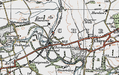 Old map of Chirnsidebridge in 1926