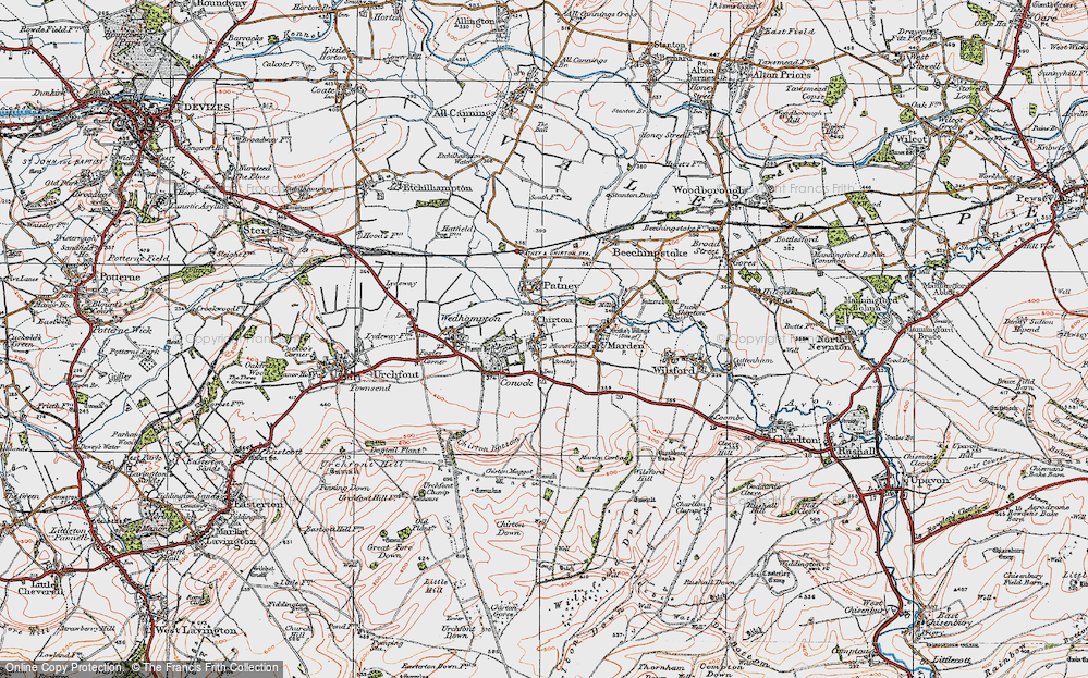 Old Map of Chirton, 1919 in 1919