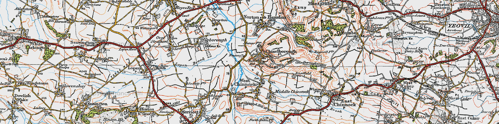 Old map of Balham Hill in 1919