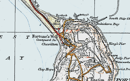 Old map of Chiswell in 1919