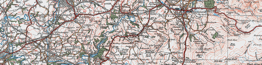 Old map of Boarfold in 1923