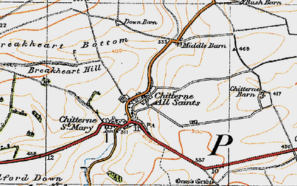 Old map of Breakheart Bottom in 1919