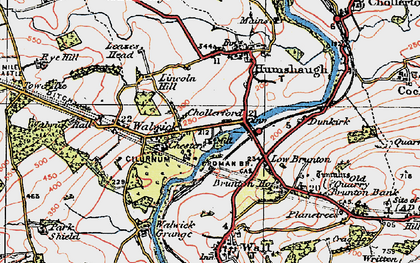 Old map of Brunton Ho in 1925