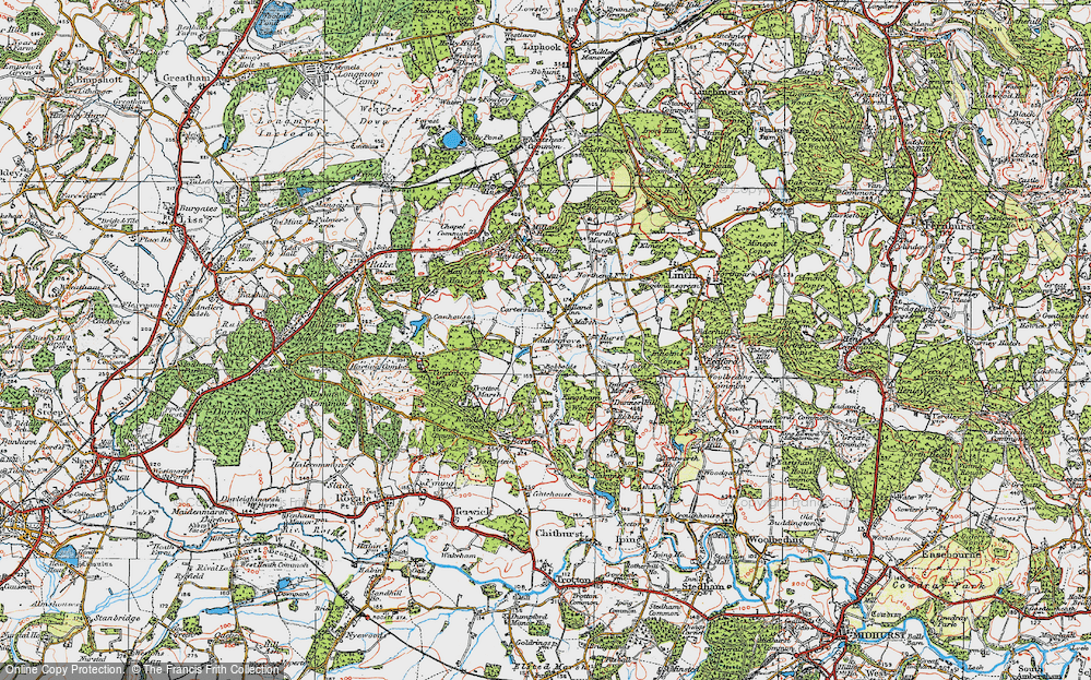 Old Map of Chorley Common, 1919 in 1919