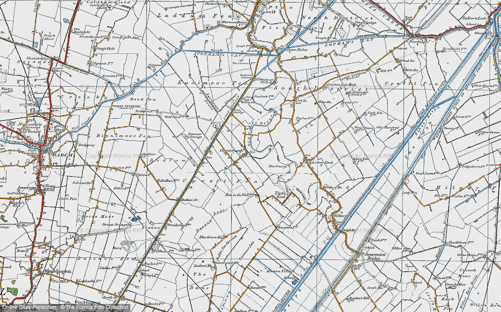 Old Map of Christchurch, 1922 in 1922