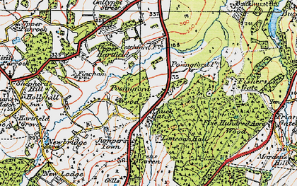 Old map of Chuck Hatch in 1920