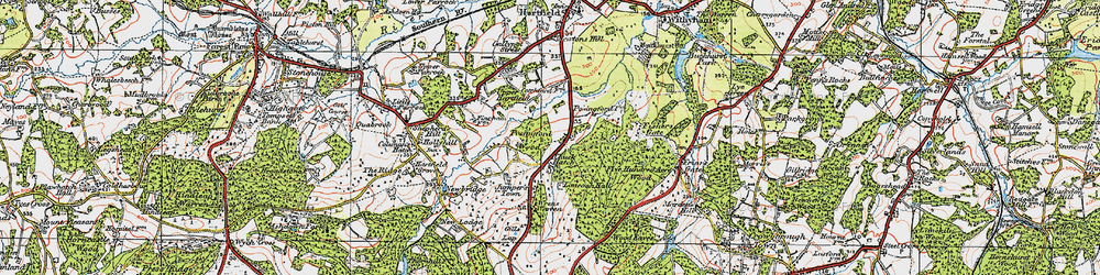 Old map of Chuck Hatch in 1920