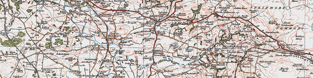 Old map of Augill Castle in 1925