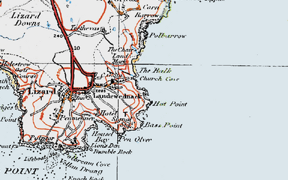 Old map of Bass Point in 1919