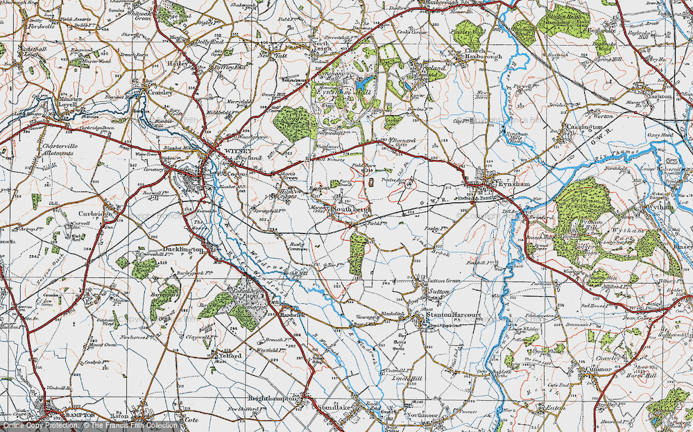 Old Map of Church End, 1919 in 1919