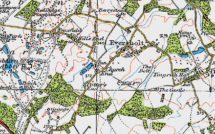 Old map of Witts End in 1919