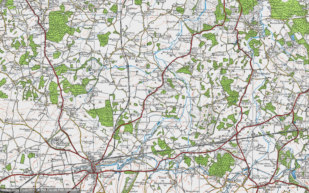 Old Map of Church End, 1919 in 1919