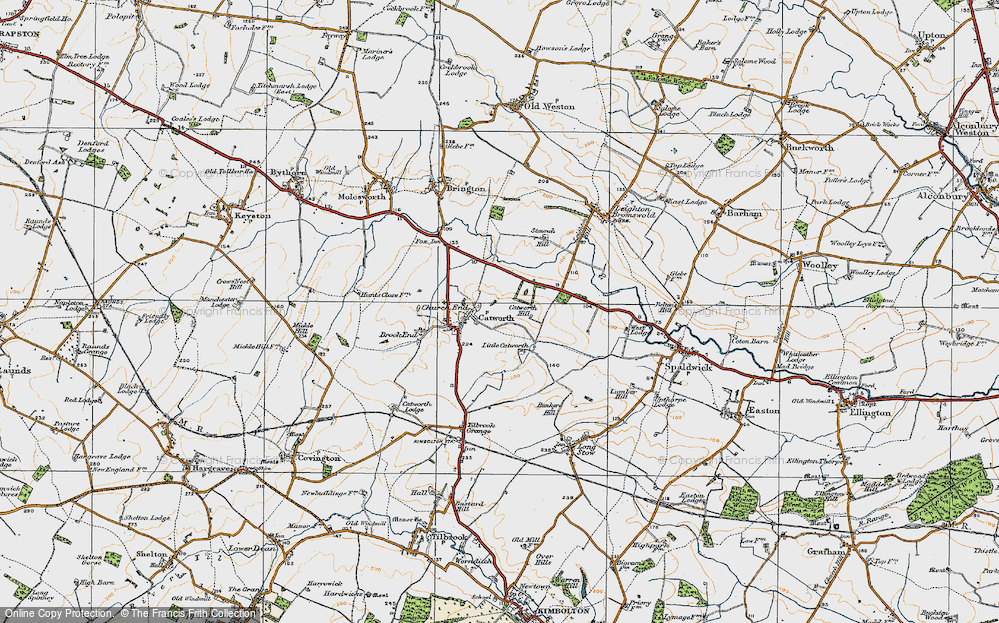 Old Map of Church End, 1919 in 1919