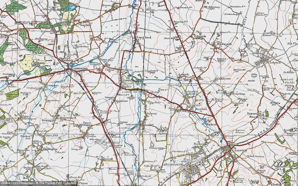 Old Map of Church End, 1919 in 1919