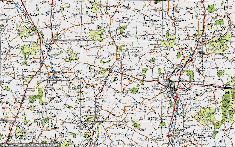 Old Map of Church End, 1919 in 1919