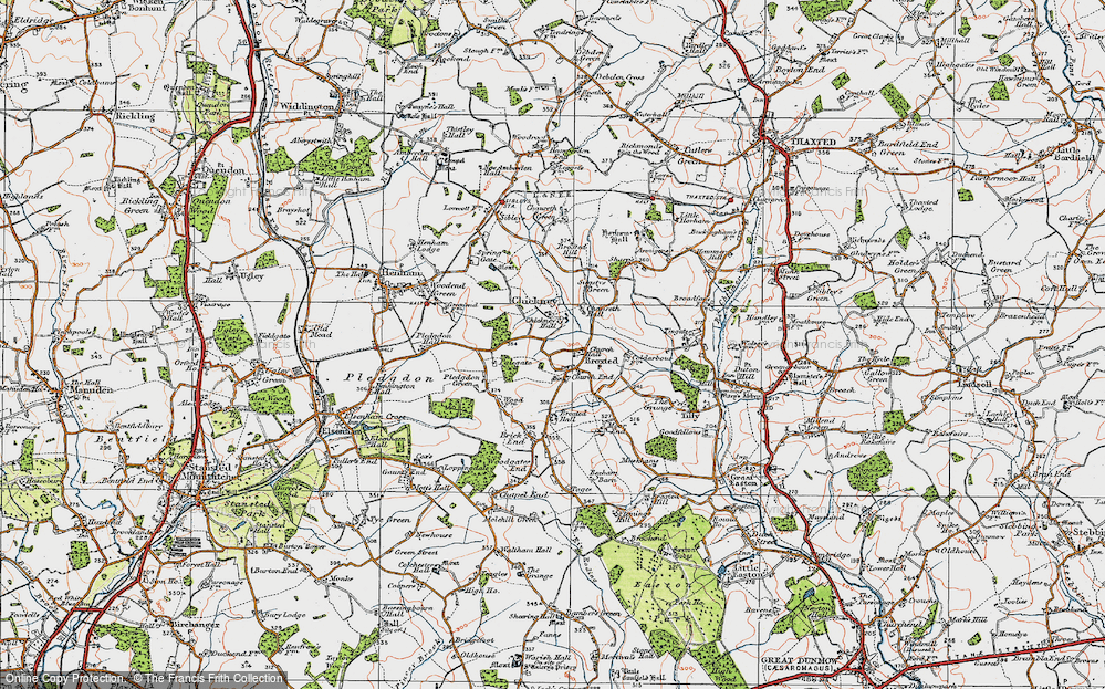 Old Map of Church End, 1919 in 1919