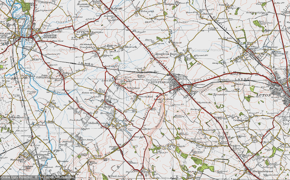 Old Map of Church End, 1920 in 1920