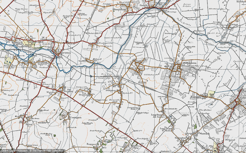 Old Map of Church End, 1920 in 1920