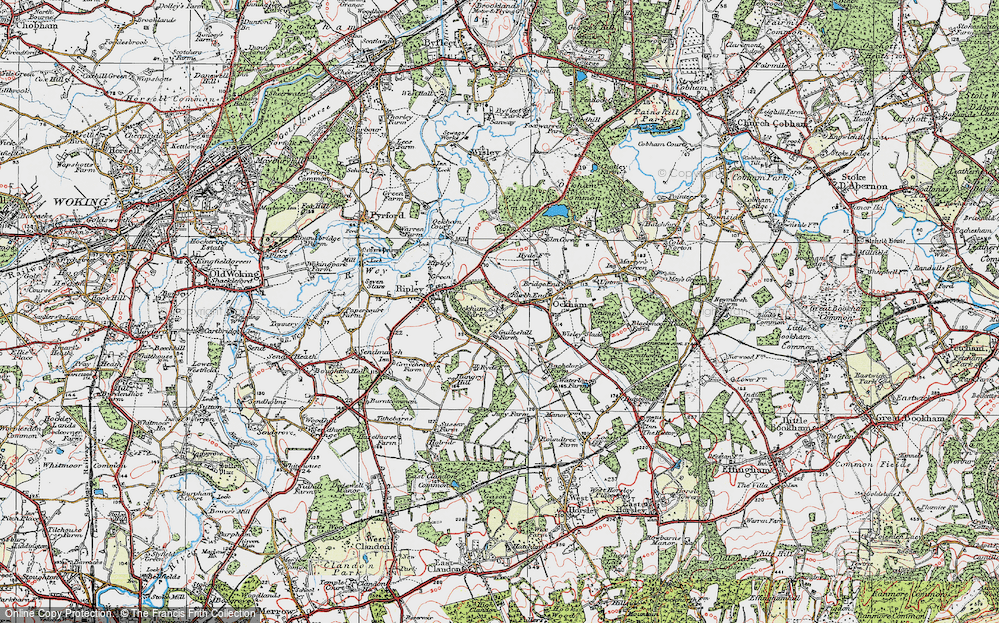 Old Map of Church End, 1920 in 1920