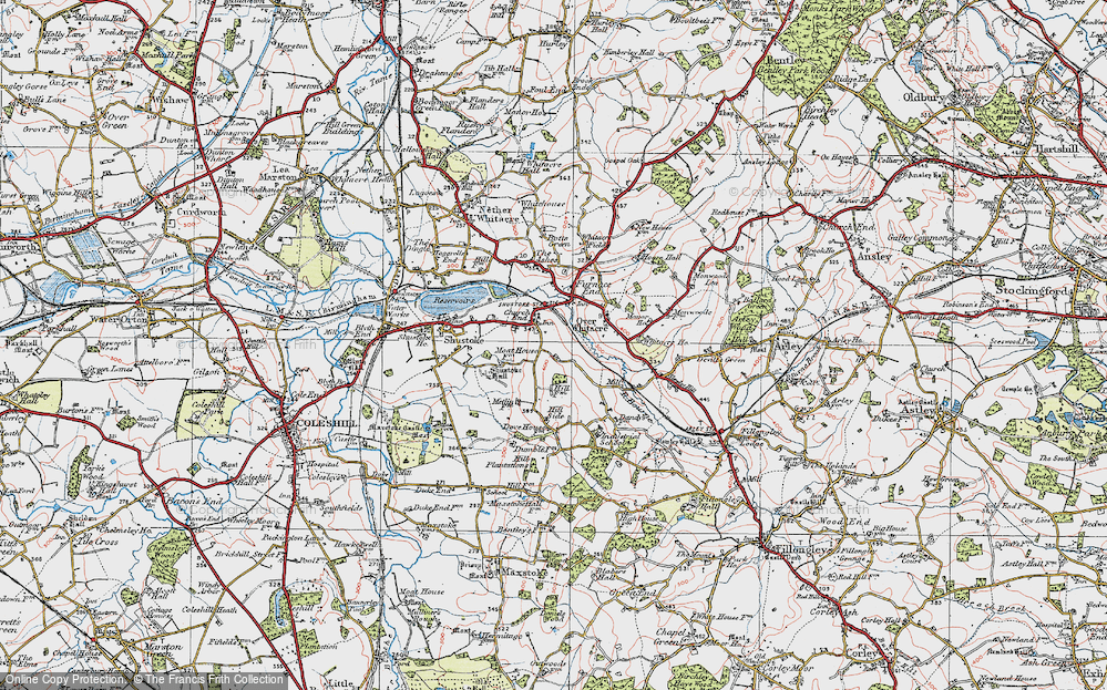 Old Map of Church End, 1921 in 1921