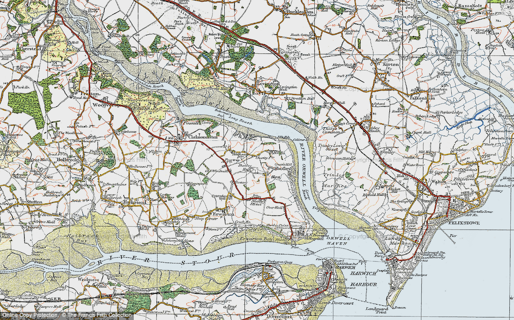 Old Map of Church End, 1921 in 1921