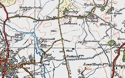 Old map of Church Hill in 1919
