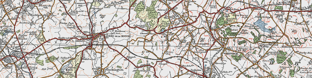 Old map of Alton Hill in 1921