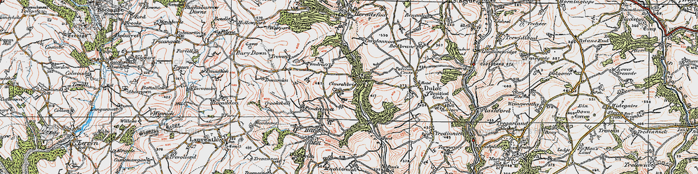 Old map of Churchbridge in 1919